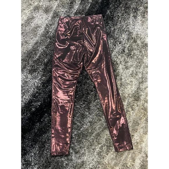 NEW LYSSE metallic leggings in copper